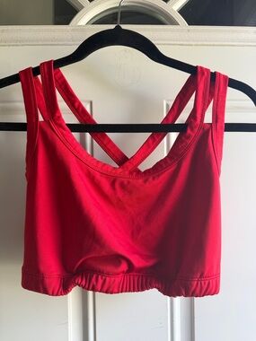 Kiava Endurance Sports Bra, red. Large.